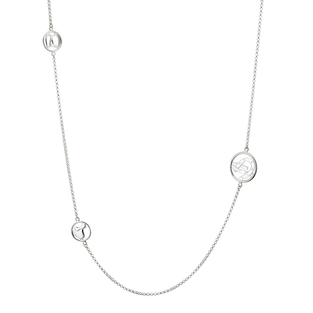 Hermès HERMES NECKLACE FARANDOLE NECKLACE 160cm H104569B IN SILVER 925  139GR NECKLACE Silvery ref.1062678 - Joli Closet