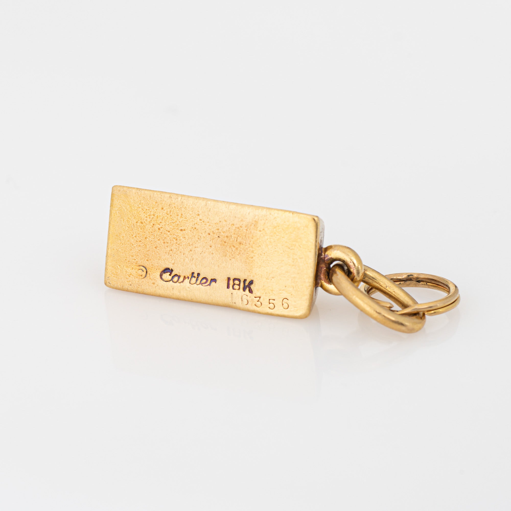 トーマス　カルティエ　 インゴット1/4OZ チャーム18 K Vintage Cartier 1/4 oz Gold Bar Ingot Pendant Charm 18k Yellow
