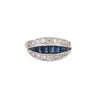 Art Deco Diamond and Sapphire Ring