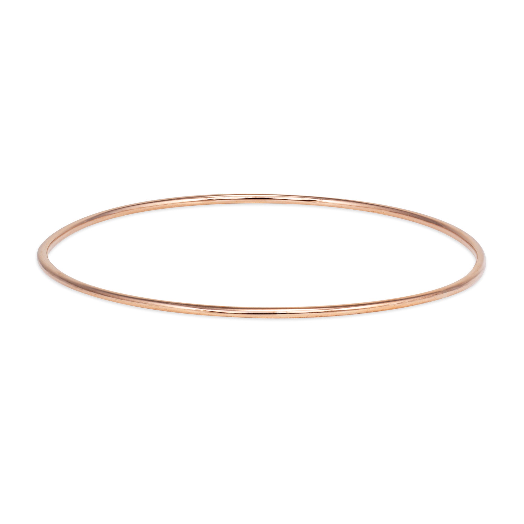 Vintage Portuguese Bangle Bracelet 19k Rose Gold 8