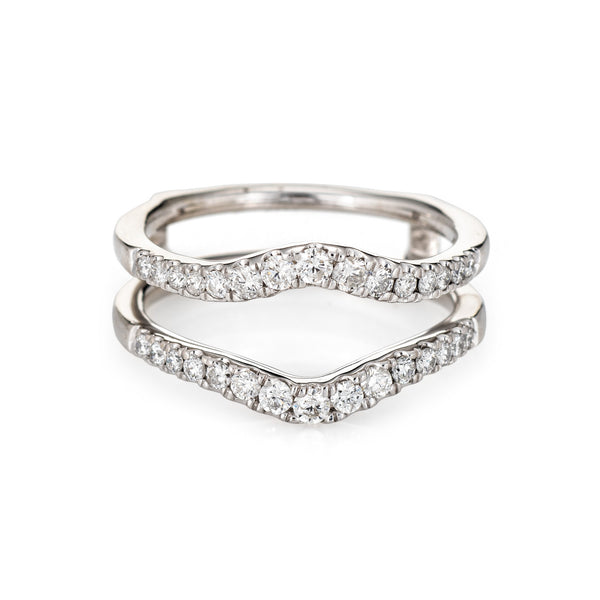 Wedding Ring Guard Wrap Diamonds