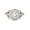 Engagement Ring Deco Platinum