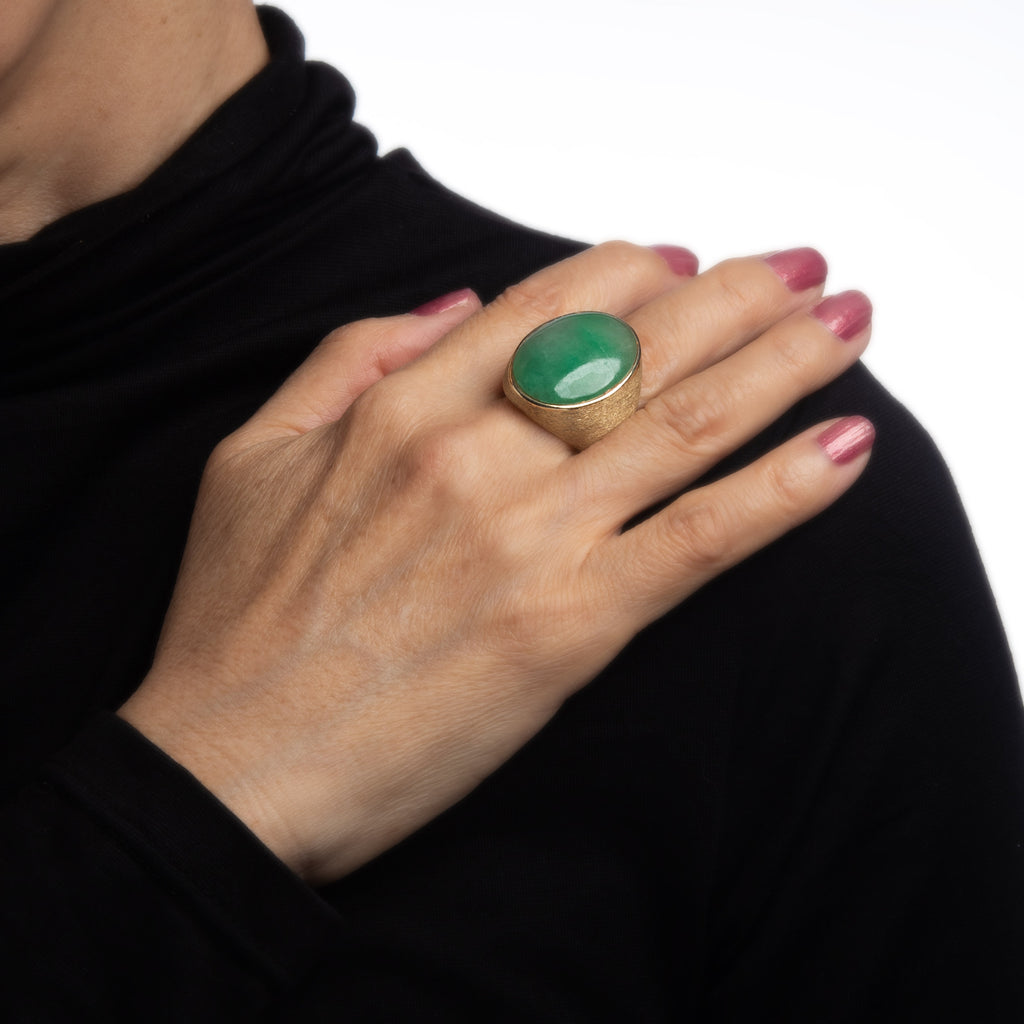 Large jade ring sales
