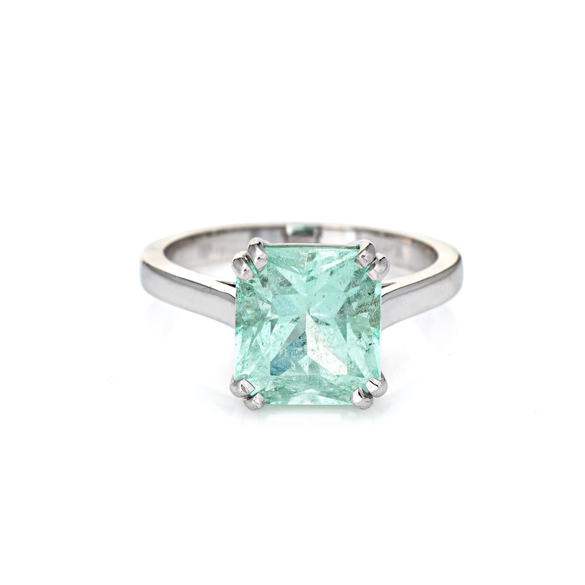 Mint green engagement rings sale