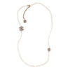 Chanel Faux White Pearl Graduated Necklace Long 48 Circa 2012