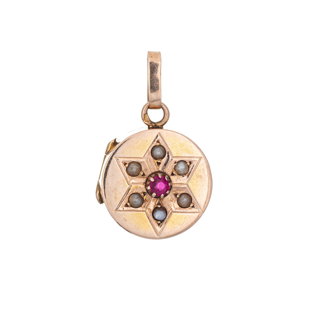 Vintage rose gold locket discount