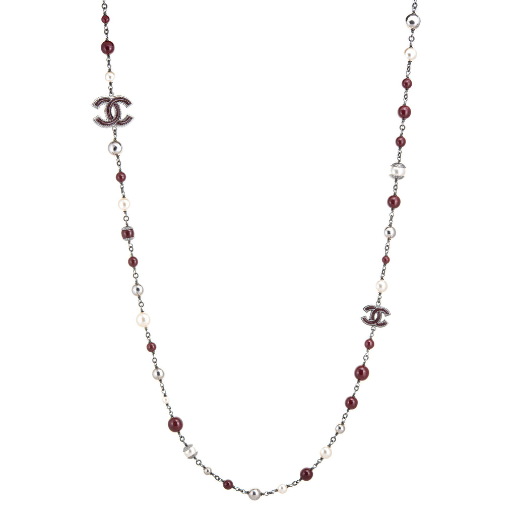 Chanel sales bead necklace