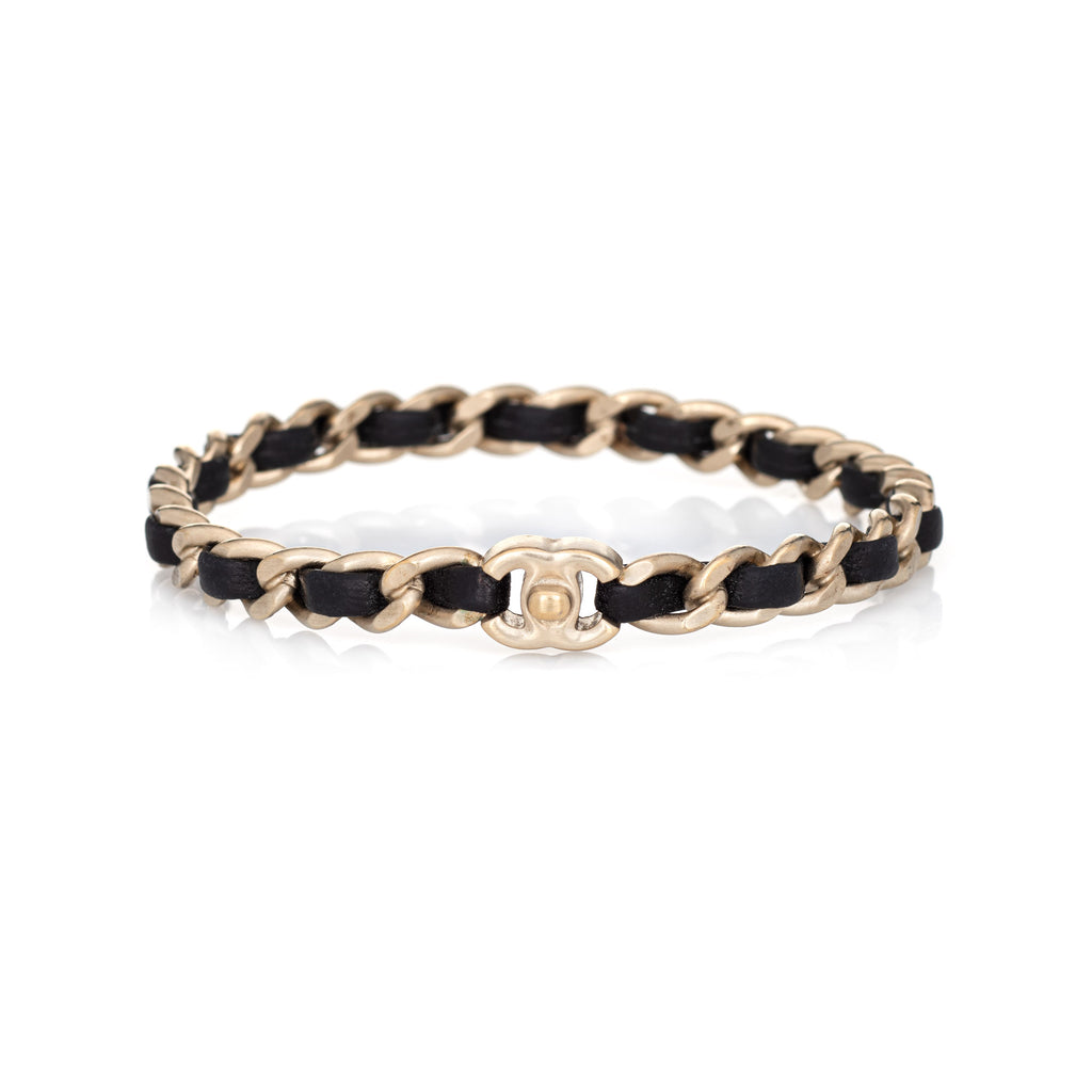 CHANEL  Jewelry  Chanel 2s Gold Leather Chain Turn Lock Choker  Poshmark