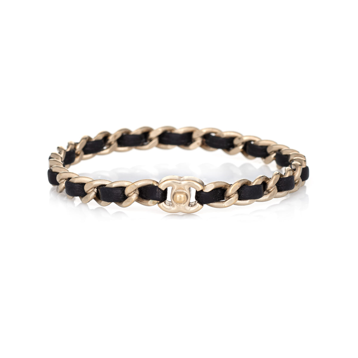 Chanel CC Turn-Lock Bracelet - Gold-Tone Metal Link, Bracelets