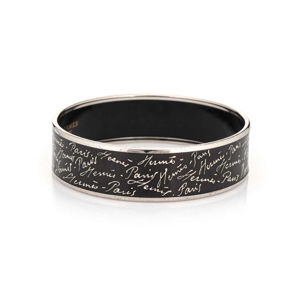 Hermes black clearance enamel bracelet
