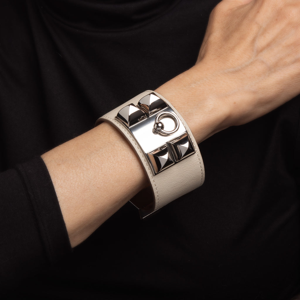 White and silver hermes bracelet Clearance