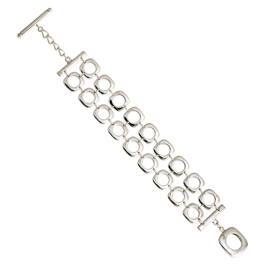 Tiffany square link deals bracelet
