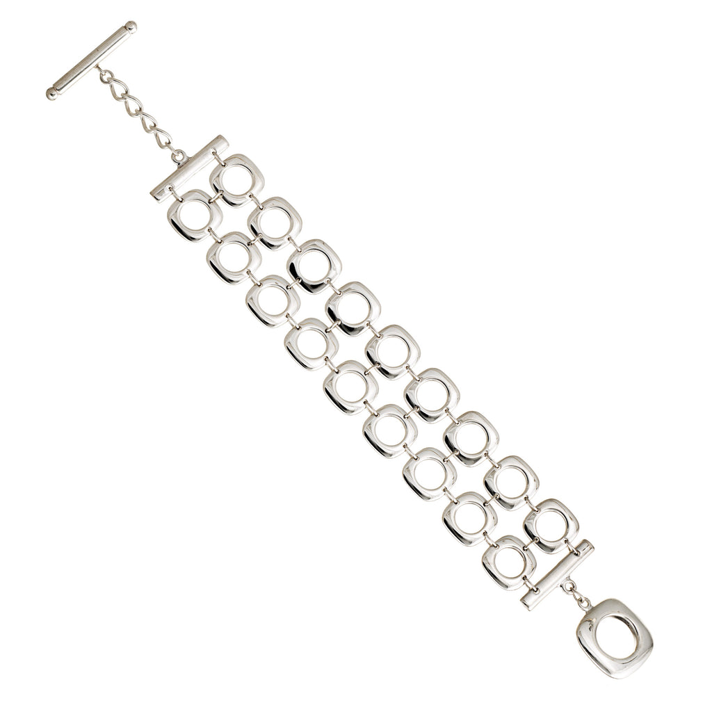 Stainless Steel Toogle Square Bracelet