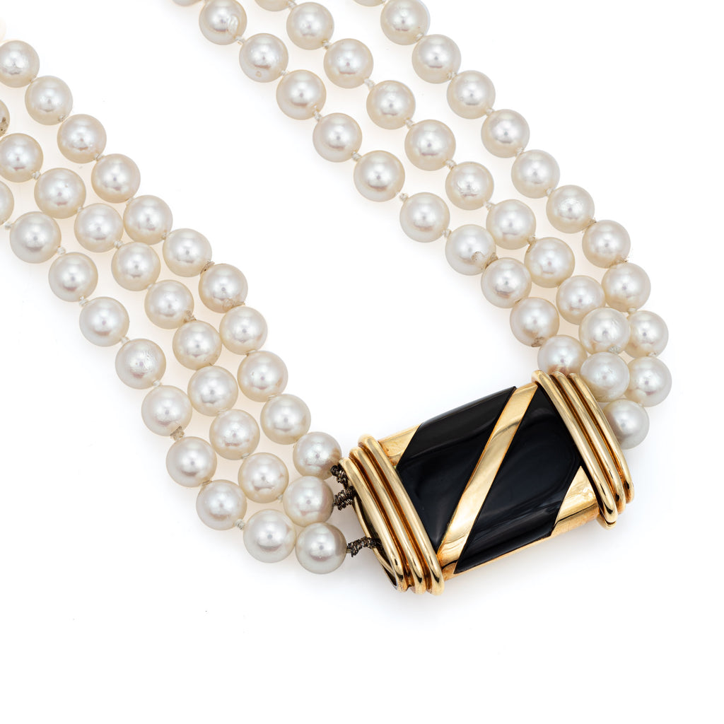Vintage cartier pearl necklace Clearance