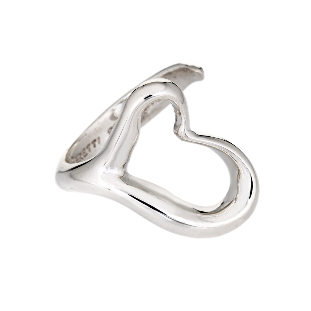 Tiffany & Co. Elsa Peretti Open Heart Key Ring in Sterling Silver