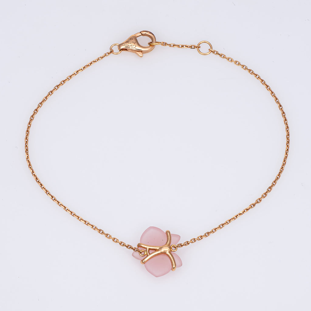 Caresse D Orchidees Par Cartier Bracelet Pink Chalcedony Diamond Estat Sophie Jane