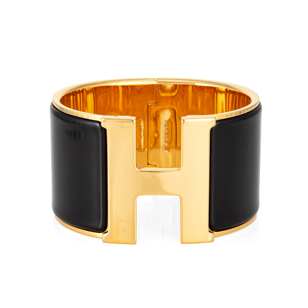 Hermes extra wide h bracelet Clearance