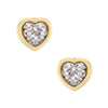 Kieselstein Cord Heart Diamond Weave Earrings Circa 2003
