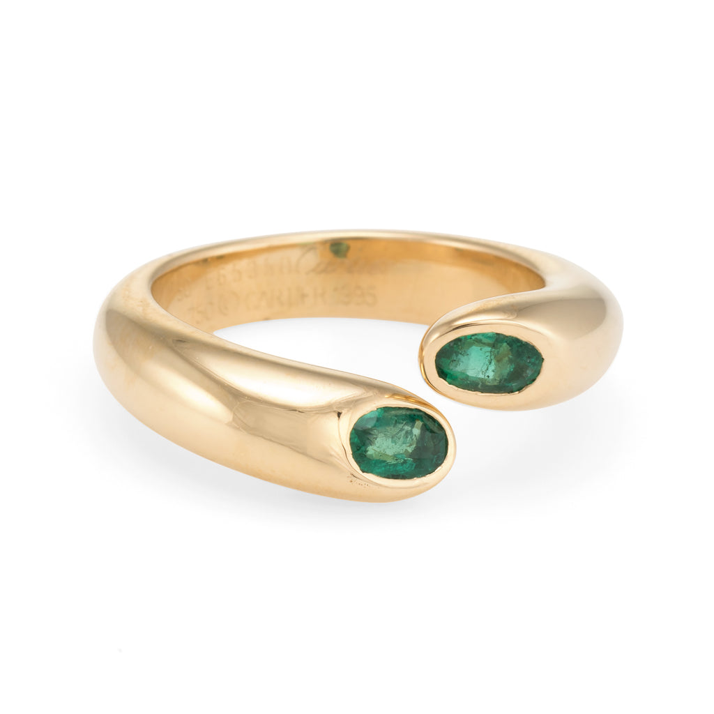 Cartier Emerald Ellipse 18K Ring