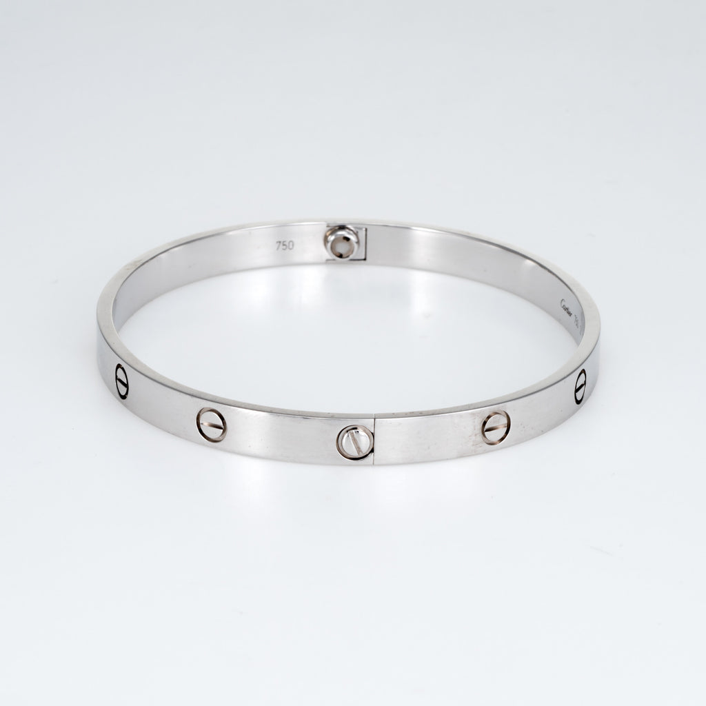 Cartier Love Bracelet Sz 21 Estate 18k White Gold – Sophie Jane