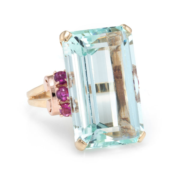 Sophie Jane Vintage Aquamarine Cocktail Ring