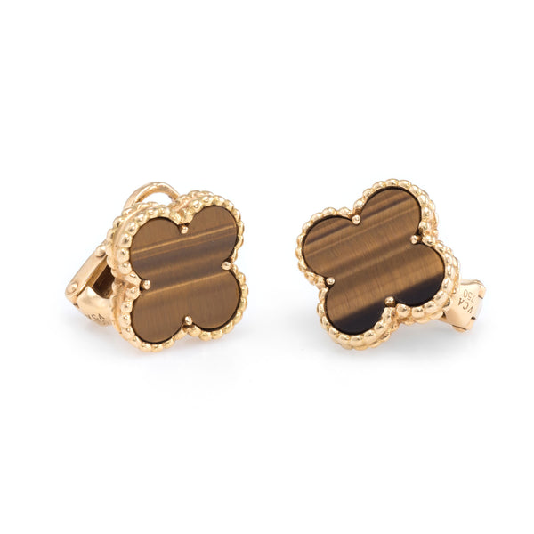 Van Cleef & Arpels Tigers Eye Earrings