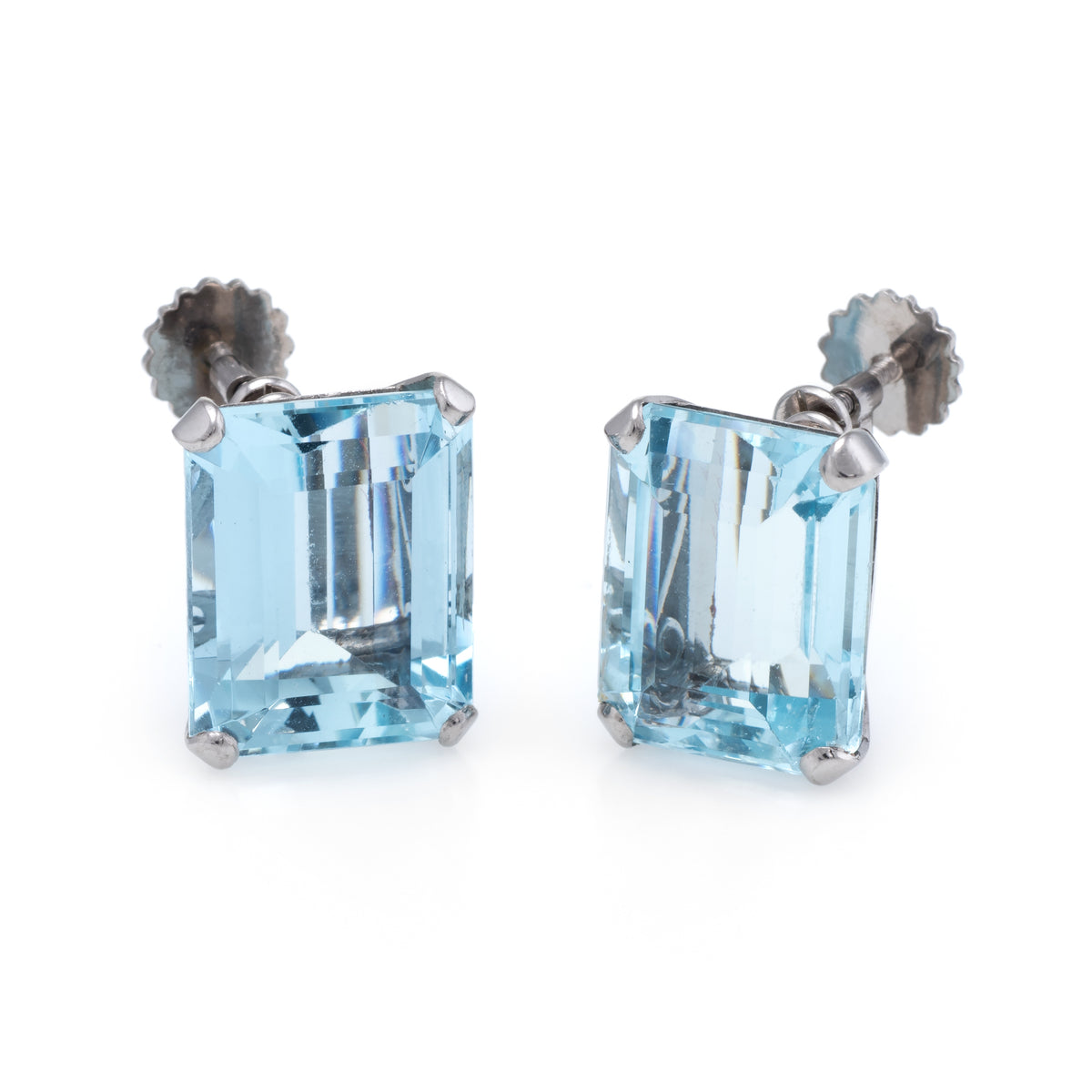 Teardrop Aquamarine Earrings Sterling Silver Aquamarine Drop - Etsy
