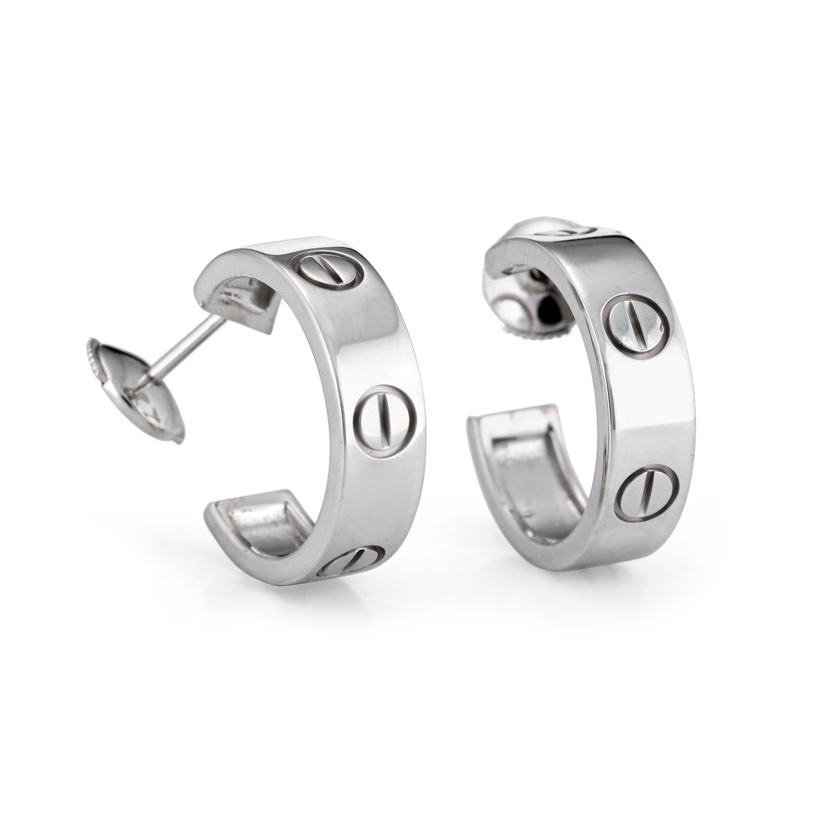 Cartier love earrings silver deals