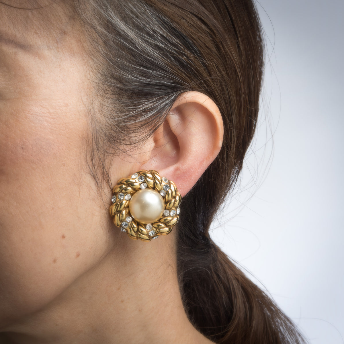 Vintage Chanel Gold Plated Classic Turnlock CC Earrings – Madison Avenue  Couture